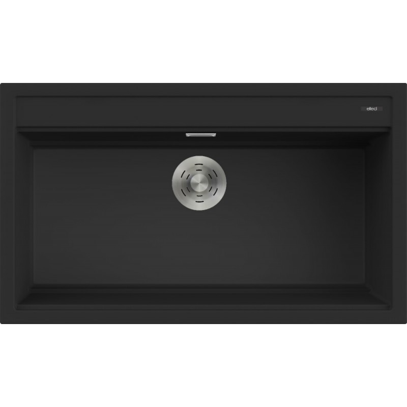 LKB36086 Elleci Single bowl sink BEST 360 LKB36086 black K86 composite finish 86x51 cm