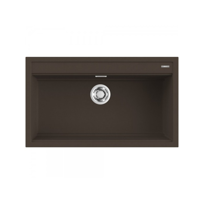 LGB36078 Elleci Évier simple BEST 360 LGB36078 G78 finition composite expresso 86x51 cm