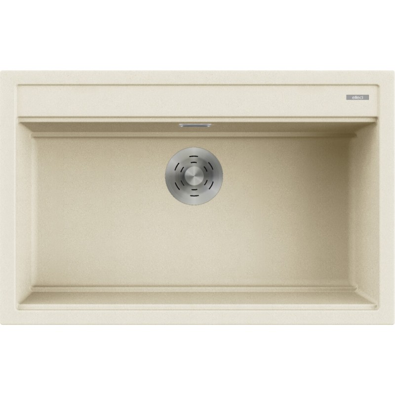 LGB13068 Elleci Évier simple BEST 130 LGB13068 blanc finition composite G68 79x51 cm