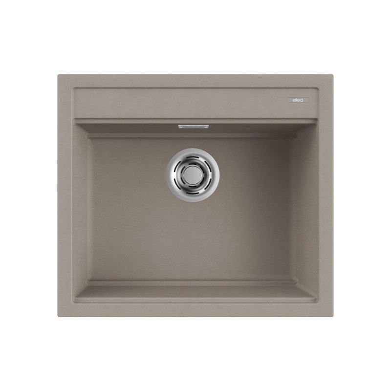 LGB10543 Elleci Évier 1 bac BEST 105 LGB10543 gris tourterelle finition composite G43 57x51 cm