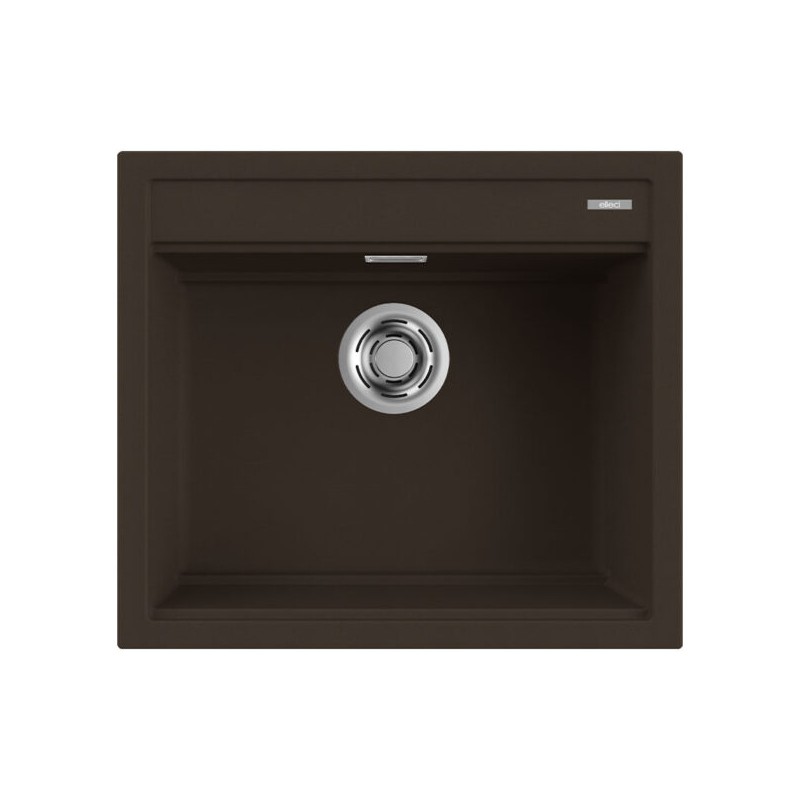 LGB10578 Elleci Lavello una vasca BEST 105 LGB10578 finitura composito G78 espresso da 57x51 cm
