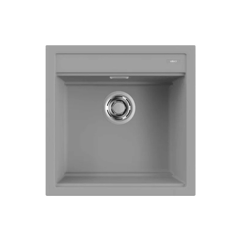 LKB10497 Elleci Single bowl sink BEST 104 LKB10497 light gray K97 composite finish 51x51 cm