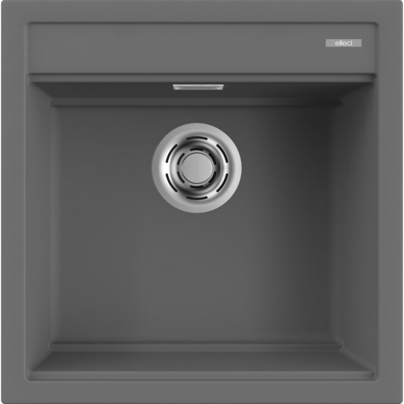 LKB10499 Elleci Single bowl sink BEST 104 LKB10499 dark gray K99 composite finish 51x51 cm