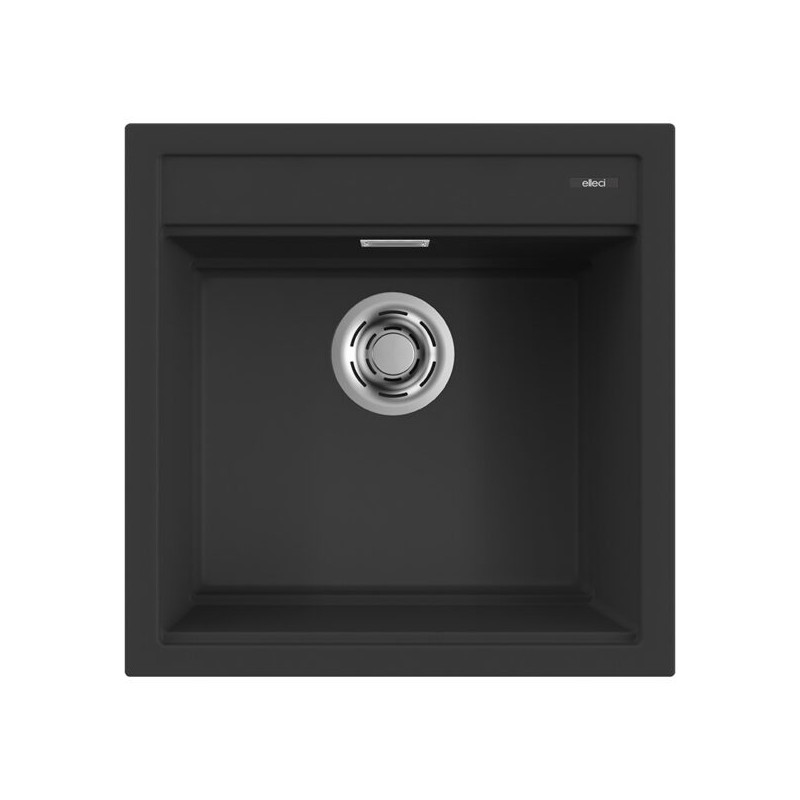 LGB10440 Elleci Single bowl sink BEST 104 LGB10440 black G40 composite finish 51x51 cm