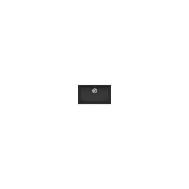 LKZ13086 Elleci Single bowl sink ZEN 130 LKZ13086 black K86 composite finish 75.6x45.6 cm