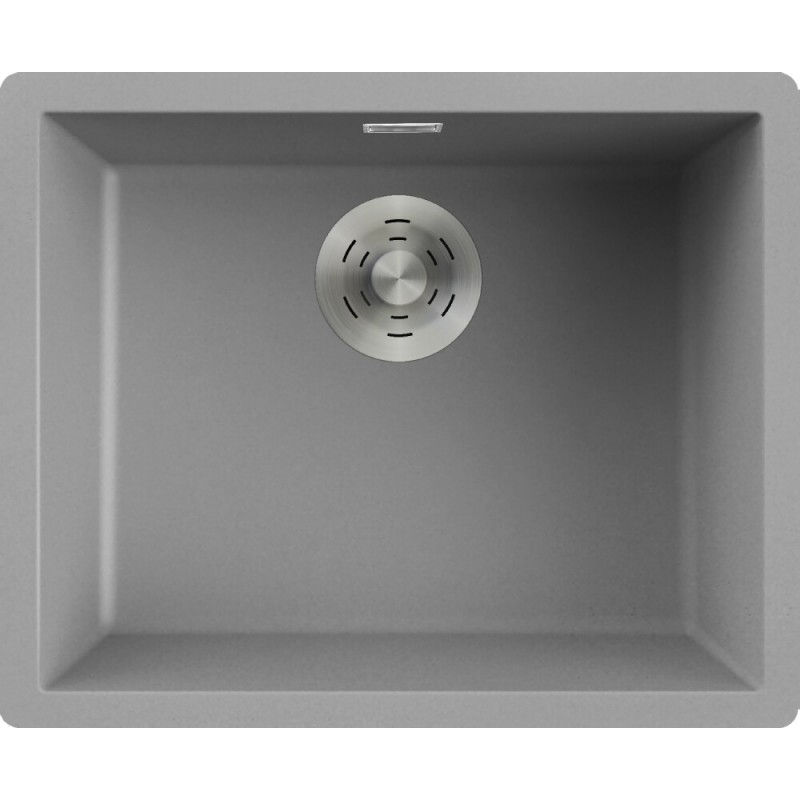 LKZ10597 Elleci Single bowl sink ZEN 105 LKZ10597 light gray K97 composite finish 55.6x45.6 cm