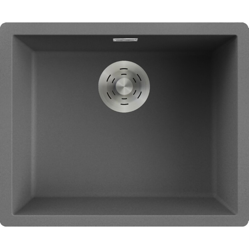 LKZ10599 Elleci Évier 1 bac ZEN 105 LKZ10599 gris foncé finition composite K99 55,6x45,6 cm