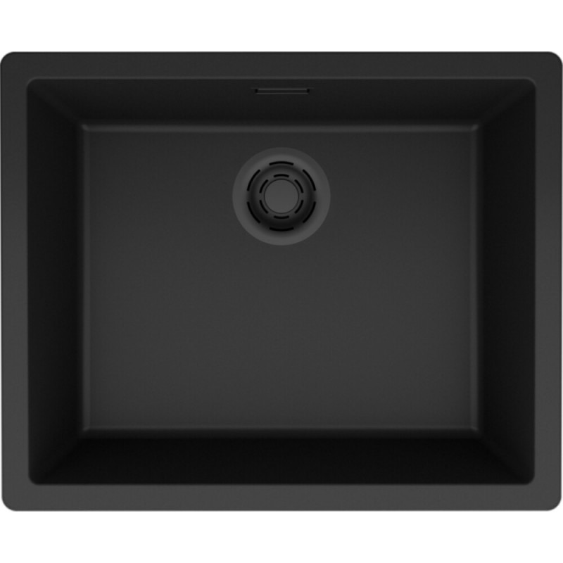 LKZ10586F01 Elleci Fregadero 1 seno ZEN-F 105 LKZ10586F01 acabado compuesto negro K86 54,8x44,8 cm