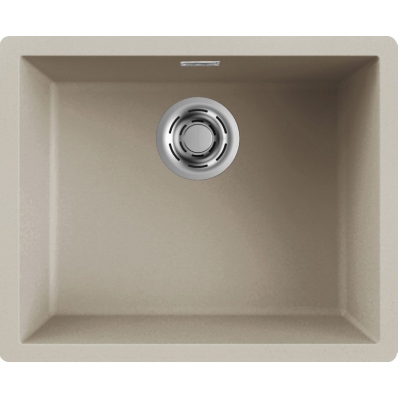 LKZ10595F01 Elleci Fregadero 1 seno ZEN-F 105 LKZ10595F01 acabado compuesto K95 champagne 54,8x44,8 cm