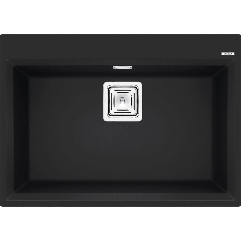 LGK12040 Elleci Single bowl sink KARISMA 120 LGK12040 black G40 composite finish 70x50 cm