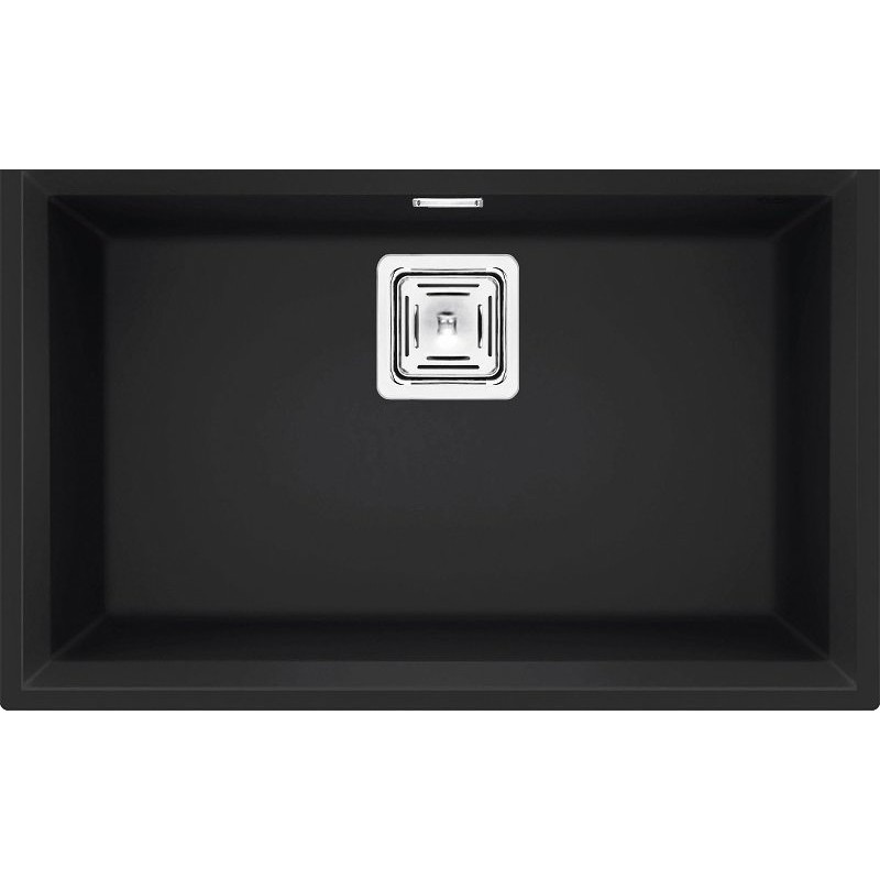 LGK12040BSO Elleci Lavello una vasca KARISMA 120 SOTTOTOP LGK12040BSO finitura composito G40 nero da 69x43.8 cm