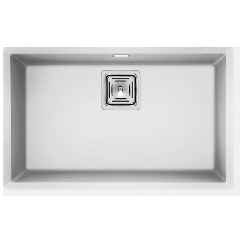 LGK12068BSO Elleci Évier 1 bac KARISMA 120 SOUS PLATEAU LGK12068BSO blanc finition composite G68 69x43,8 cm