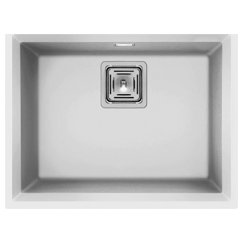 LGK10568BSO Elleci Lavello una vasca KARISMA 105 SOTTOTOP LGK10568BSO finitura composito G68 bianco da 56x43.8 cm