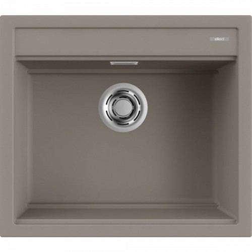 Elleci Single bowl sink BEST 105 LKB10593 dove gray K93 composite finish 57x51 cm