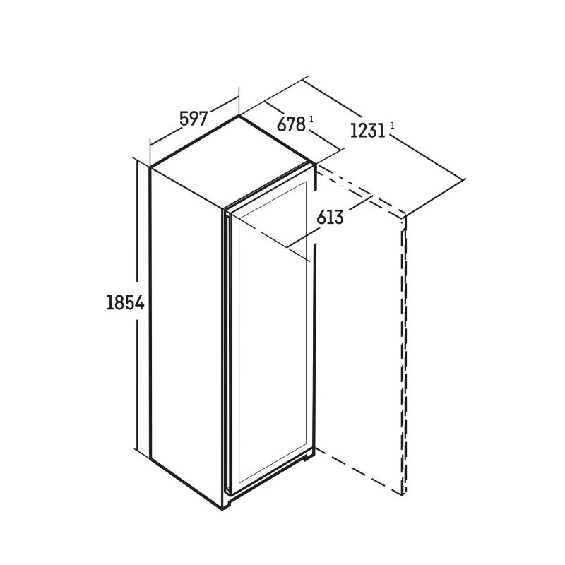 Liebherr WPgbi 5272 Cantina vino freestanding porta in vetro telaio ...