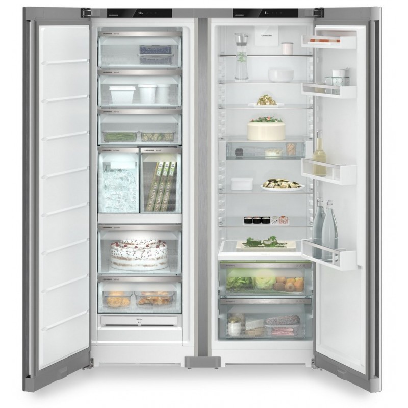 XRFsf 5245 Liebherr XRFsf 5245 123cm freestanding side-by-side refrigerator in SteelFinish/silver