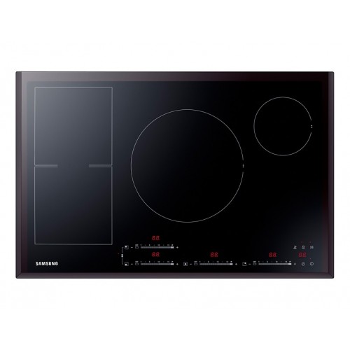 Samsung: Placa de inducción vitrocerámica negra NZ84F7NC6AB de 80 cm