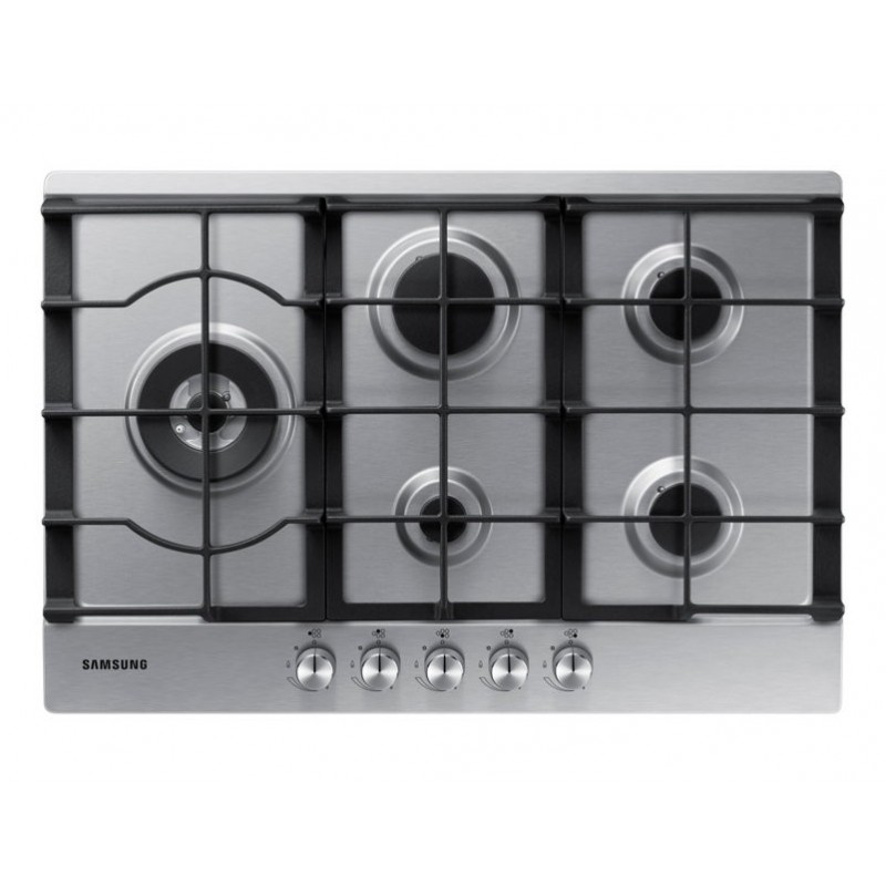  Plaque de cuisson à gaz Samsung: NA75J3030AS de 75 cm avec finition inox