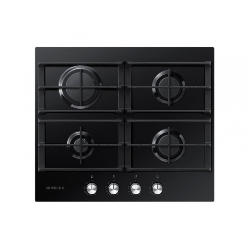  Plaque de cuisson à gaz Samsung: NA64H3010AK 60 cm en verre noir