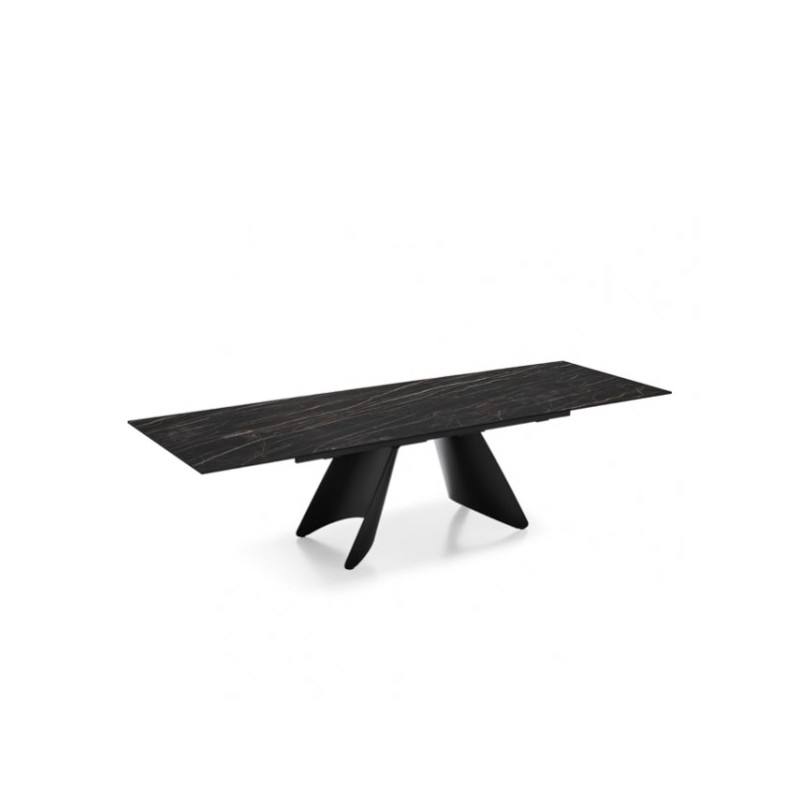 CB/4865-R 200 Table extensible Connubia Orion CB4865-R 200 avec structure métallique et plateau en céramique de 200 (300) x 100 cm