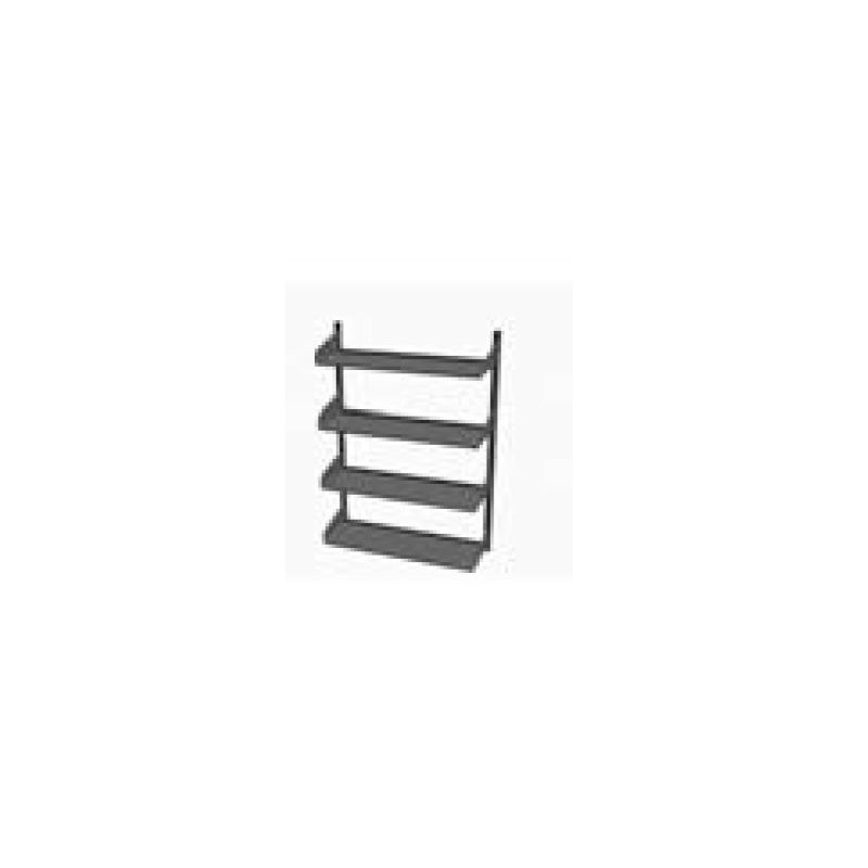  Librería metálica Connubia Shelfy CB6106-C2 con unas dimensiones de 94 cm de largo y 122 cm de alto.