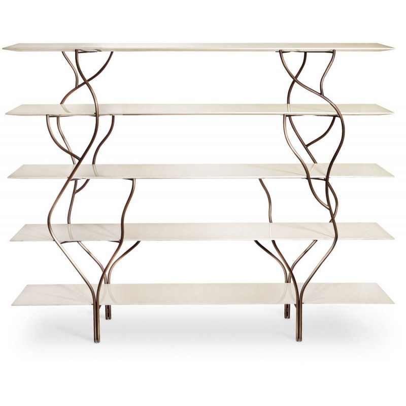 Albero libreria Cantori Albero bookcase in wood and iron, L.200/300 cm and H.160 cm