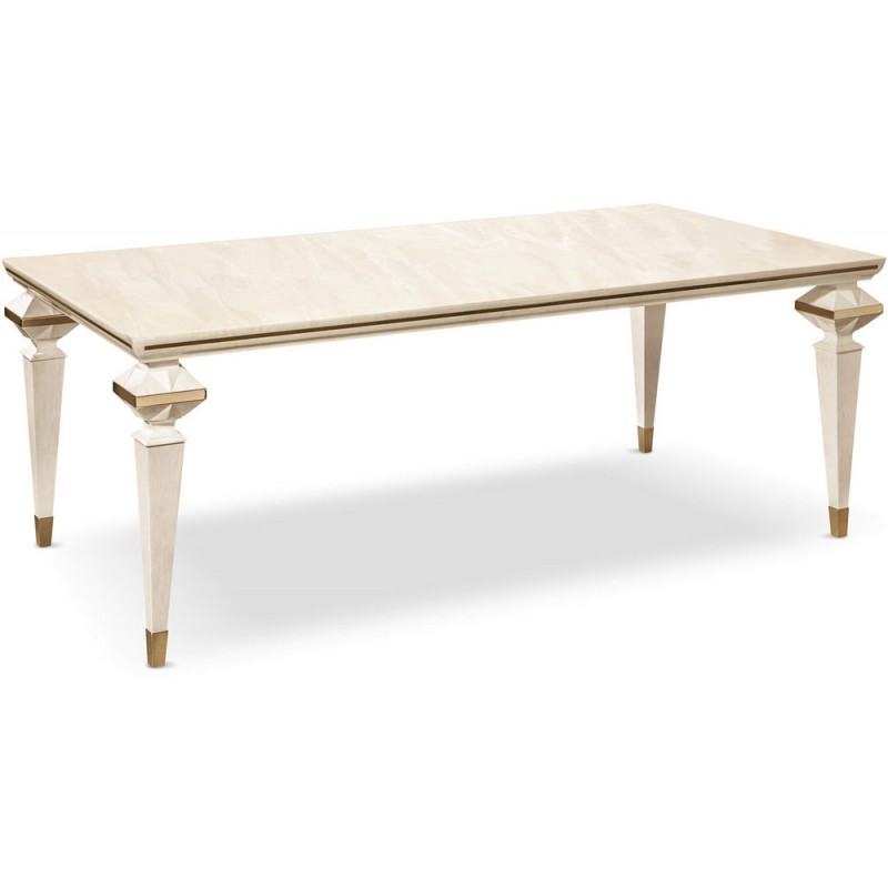 Diamante tavolo Cantori Diamante fixed table with 206x106 cm wooden structure and top