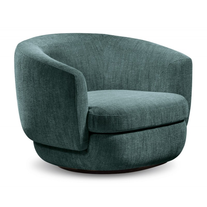 Gabrielle poltrona Fauteuil pivotant Cantori Gabrielle avec structure en bois et assise au choix