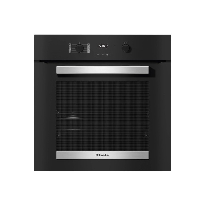 H 2455 B Miele H2455 B built-in multifunction oven, 60 cm black glass finish