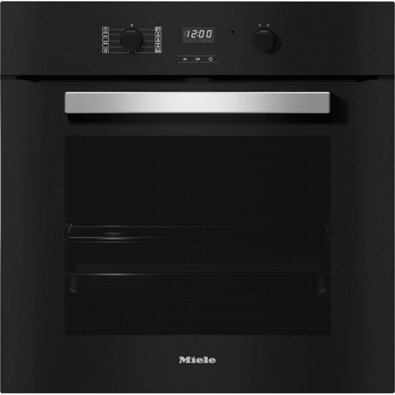 H 2457 BP Miele Four multifonction pyrolytique encastrable H 2457 BP 60 cm finition verre noir