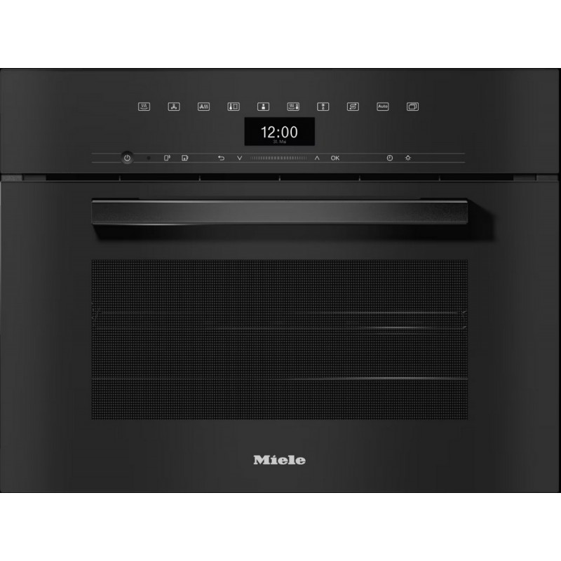 DGC 7445 HC OBSW Four à vapeur Miele Compact combiné avec four encastrable traditionnel DGC 7445 HC 60 cm finition verre noir