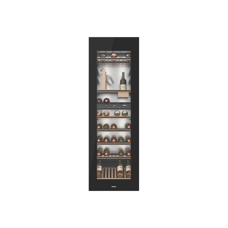 KWT 6722 iG S-1 Miele Cantinetta vino da incasso KWT 6722 iGS-1 con vetro nero da 57 cm
