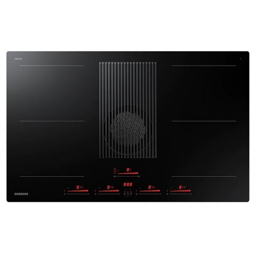 Samsung Induction hob with integrated filter hood NZ84T9747VK in black glass ceramic 83 cm
