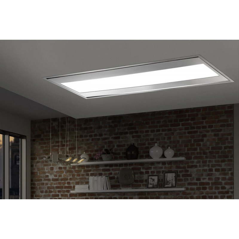 Raffaello 120 classic motore E1300 Hotte de plafond Airone Raffaello avec structure en acier AISI 430 de 120 cm - Avec moteur E1300