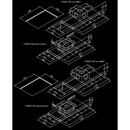 Fenice 90 bianca senza motore