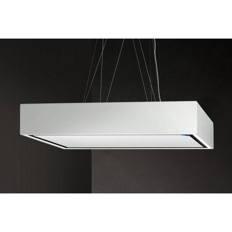Bellini Evo bianco opaco Hotte îlot Airone Bellini Evo, 90 cm finition blanc mat