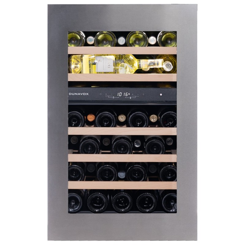 DAVG-49.116DSS.TO#CDE Cave à vin encastrable Dunavox Glance-49 DAVG-49.116DSS.TO 59,2 cm finition acier inoxydable