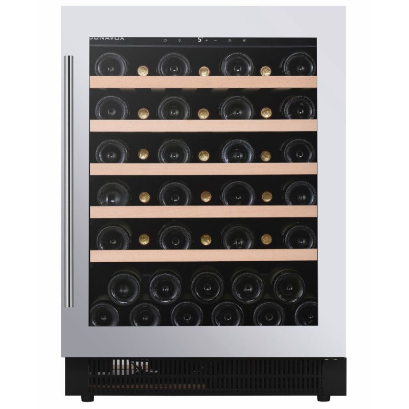 DAUF-46.138SS Cave à vin encastrable ou pose libre Dunavox Flow-46 DAUF-46.138SS, 59,5 cm, finition inox