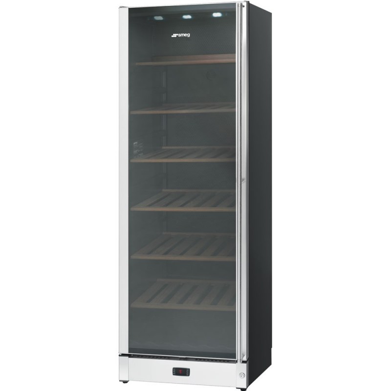  Smeg Free-standing wine cellar with left hinge SCV115AS 60 cm stainless steel finish