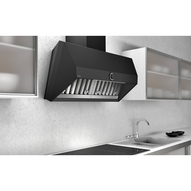 CCVISW90001 Airforce VIS HEAD FREE IX/A/90 CCVISW90001 90cm no-drop extractor wall hood with stainless steel finish