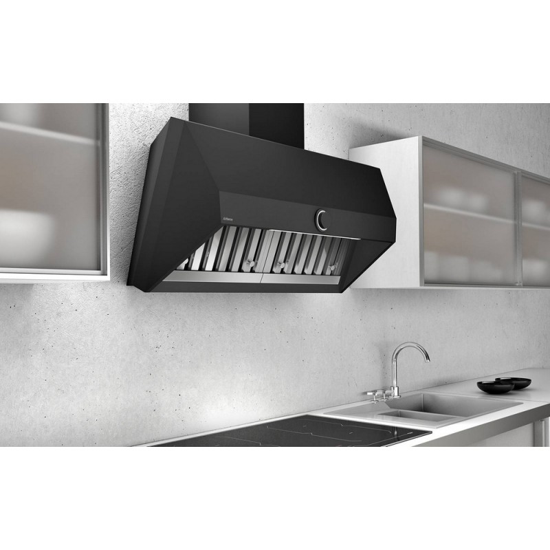 CCVISW120002 Airforce VIS HEAD FREE AN/A/120 CCVISW120002 120cm no-drop extractor wall hood in anthracite black finish