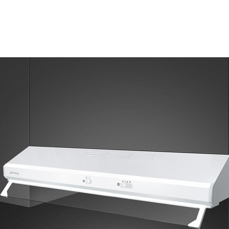  Smeg Hotte intégrée sous meuble KSEC91BE2 finition blanche 90 cm
