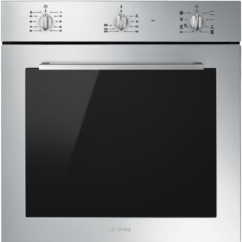  Four à chaleur tournante Smeg Vapor Clean SF64M3TVX 60 cm en acier inoxydable