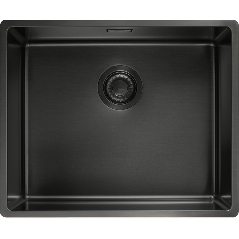 127.0672.129 Franke: Évier Mythos Masterpiece BXM 210/110-50 127.0672.129 à une cuve, finition anthracite, 54 x 45 cm - Bonde manuelle