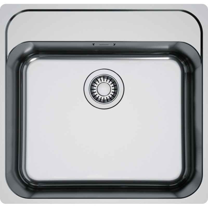 127.0704.667 PRONTA CONSEGNA - Franke: Lavello una vasca Smart Incasso SRX 210-50 TL 127.0704.667 finitura inox satinato da 53x51 cm