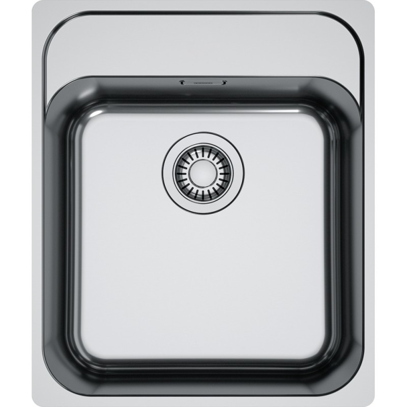 127.0704.666 Franke: Évier encastré intelligent SRX 210-40 TL 127.0704.666 à une cuve, finition acier inoxydable satiné, 43 x 51 cm