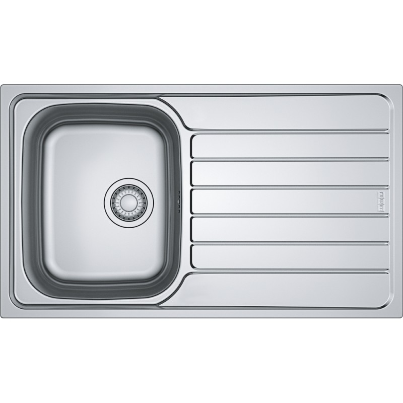 101.0714.035 PRONTA CONSEGNA - Franke: Lavello una vasca con gocciolatoio a destra Spark Incasso SKX 611-86 101.0714.035 finitura inox satinato da 86x50 cm