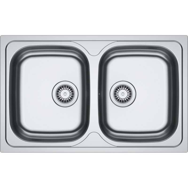 101.0716.429 Franke Lavello due vasche Spark Incasso SKL 620-80 101.0716.429 finitura dekor da 80x50 cm
