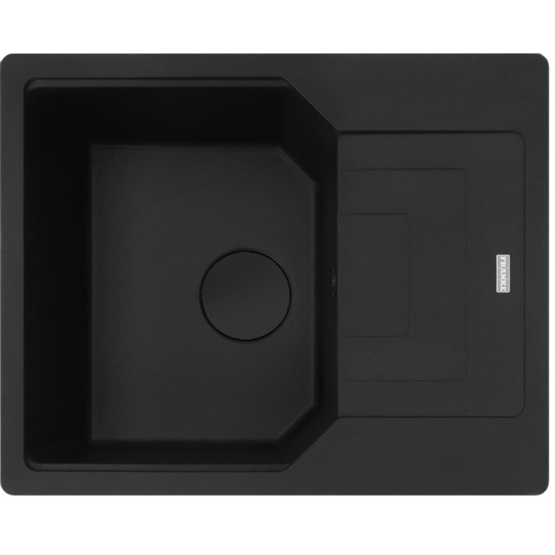 114.0718.495 Franke: Évier à une cuve avec égouttoir Urban Built-in UBG 611-62 114.0718.495 finition noir mat 62 x 50 cm