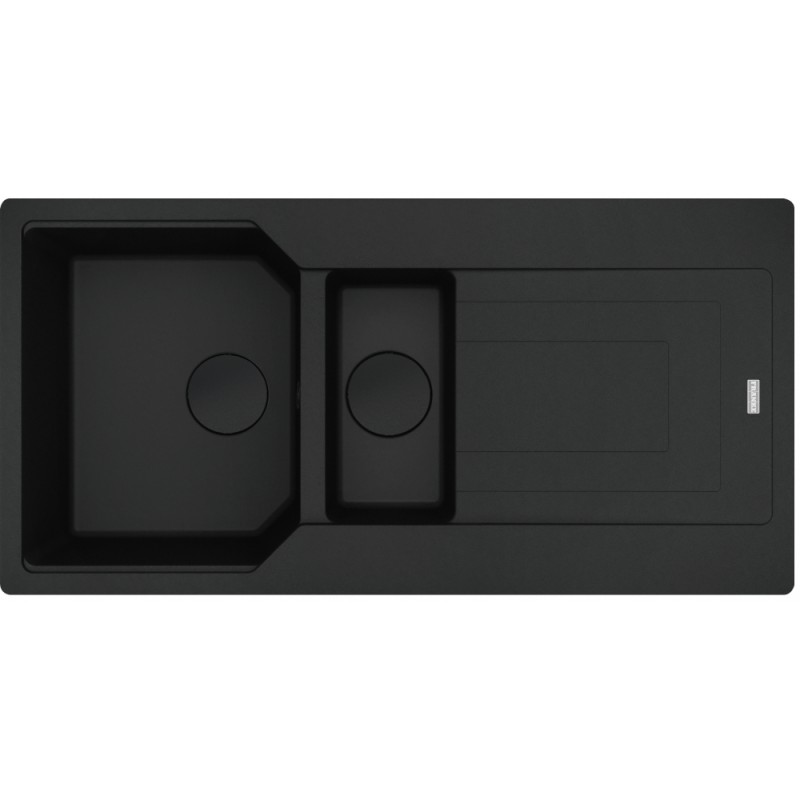 114.0718.511 Franke: Single bowl sink with basin and drainer Urban Built-in UBG 651 114.0718.511 black matt finish 100x50 cm